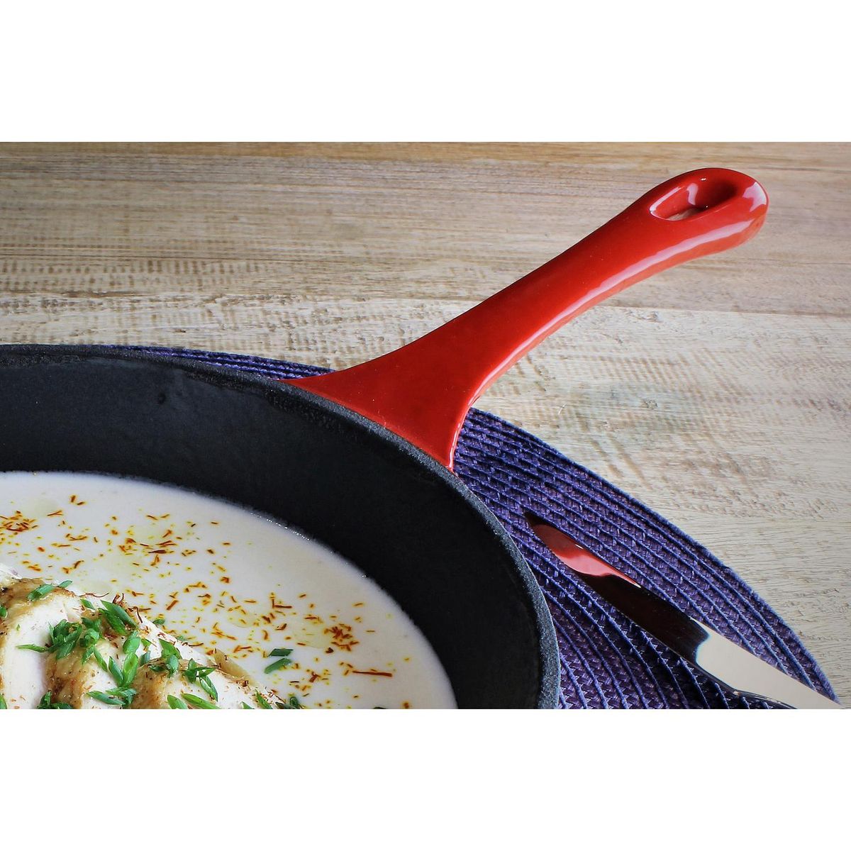 MAGEFESA - Sartén 24 cm Fierro Rojo