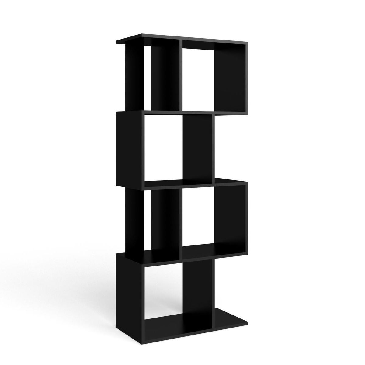 HOGA - Estante MDP 4 Nivel(es) 60x144x29 cm Negro