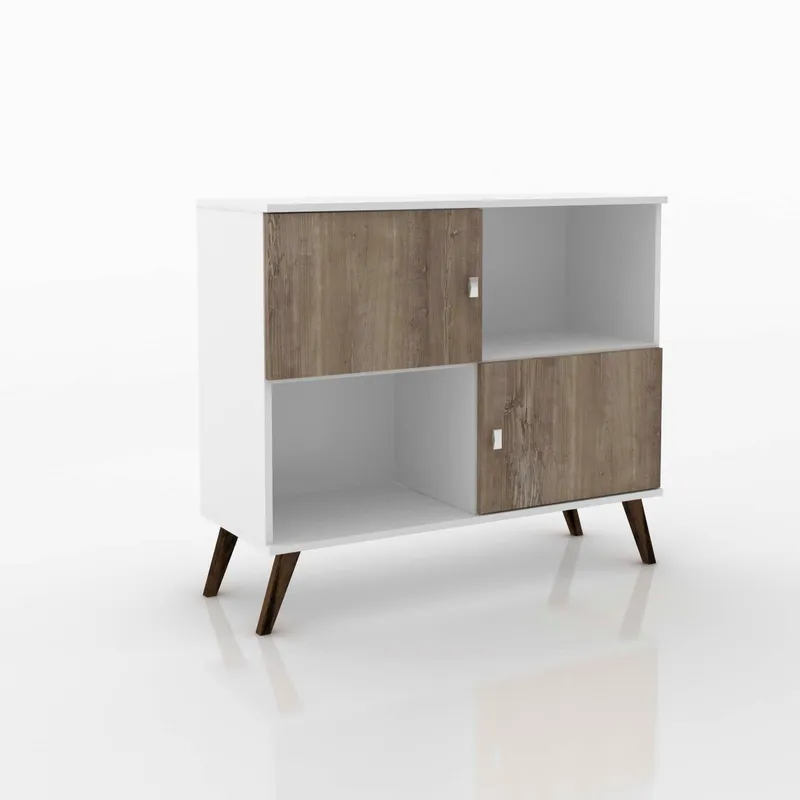 HOGA - Rack 2 puertas blanco 86x95x37 cm