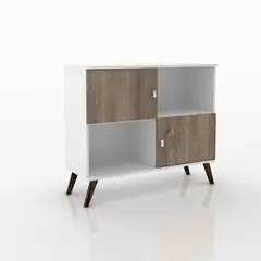 HOGA - Rack 2 puertas blanco 86x95x37 cm