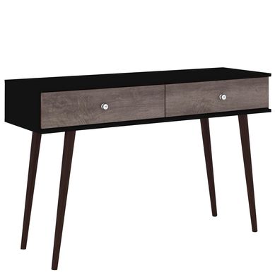 Arrimo negro rstico 120x30x75 cm