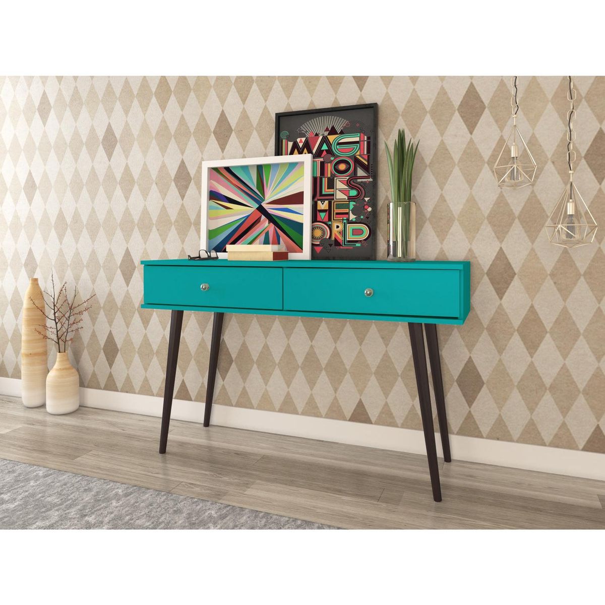 HOGA - Arrimo turquesa 120x30x75 cm