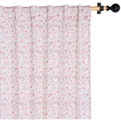 Cortina tela 140x230cm Botn rosa multicolor