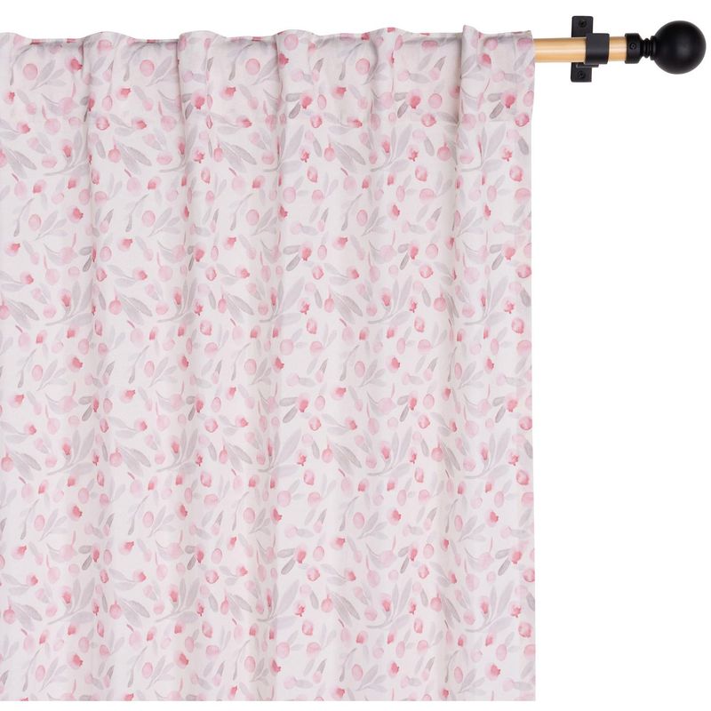 ATMOSPHERA HOME - Cortina tela 140x230cm Botón rosa multicolor