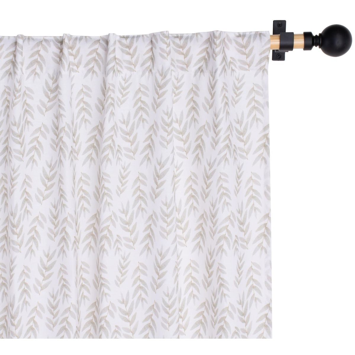 ATMOSPHERA HOME - Cortina tela 140x230cm Ramitas oliva multicolor