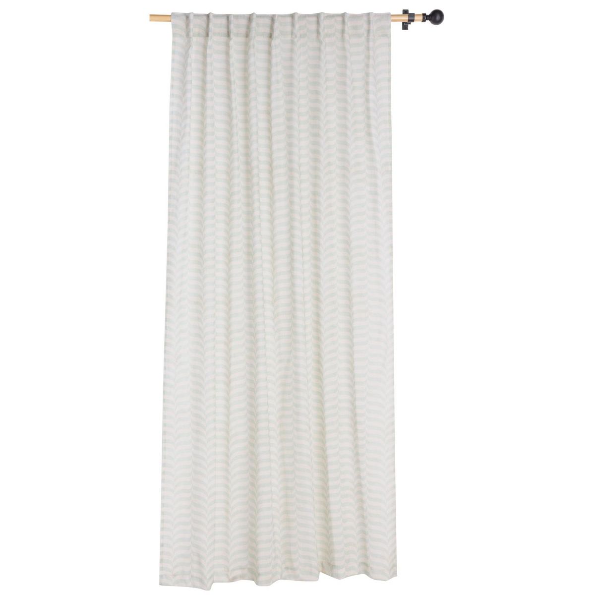 ATMOSPHERA HOME - Cortina tela 140x230cm Zigzag celeste