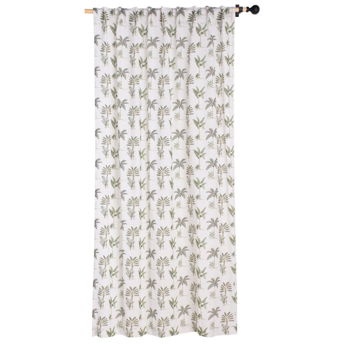 ATMOSPHERA HOME - Cortina tela 140x230cm Tropical Toi blanco/verde