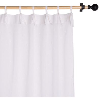 Cortina tela 140x230cm Tringulos blanco