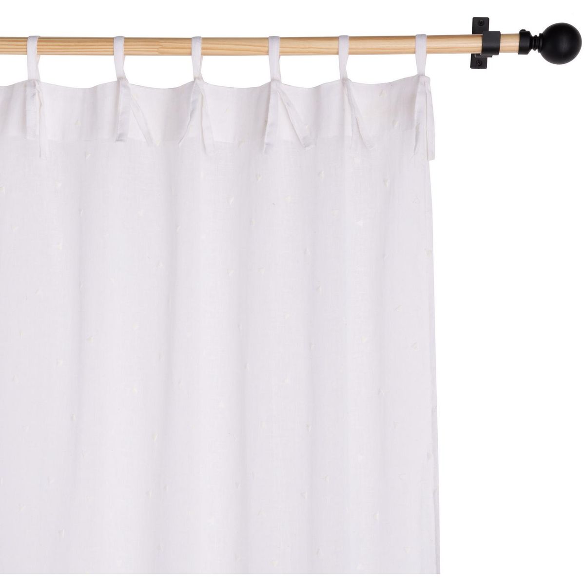 ATMOSPHERA HOME - Cortina tela 140x230cm Triángulos blanco