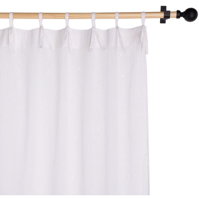 ATMOSPHERA HOME - Cortina tela 140x230cm Triángulos blanco