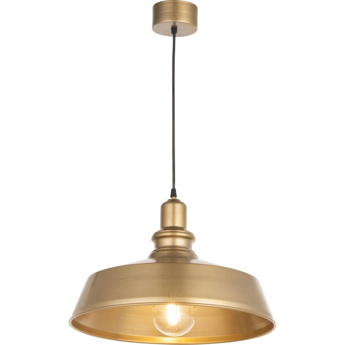 LAMPARAS MANQUEHUE - Lámpara Colgante 1 Luz Metal Dorado