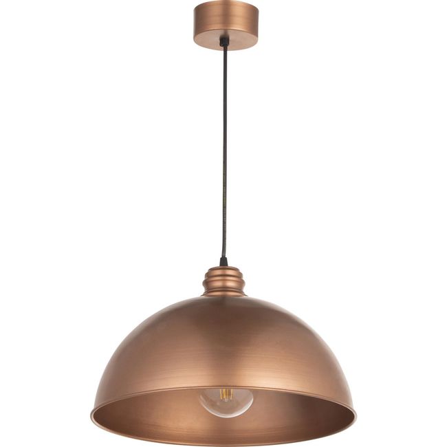 LAMPARAS MANQUEHUE - Lámpara Colgante 1 Luz Metal Naranjo/Cobre