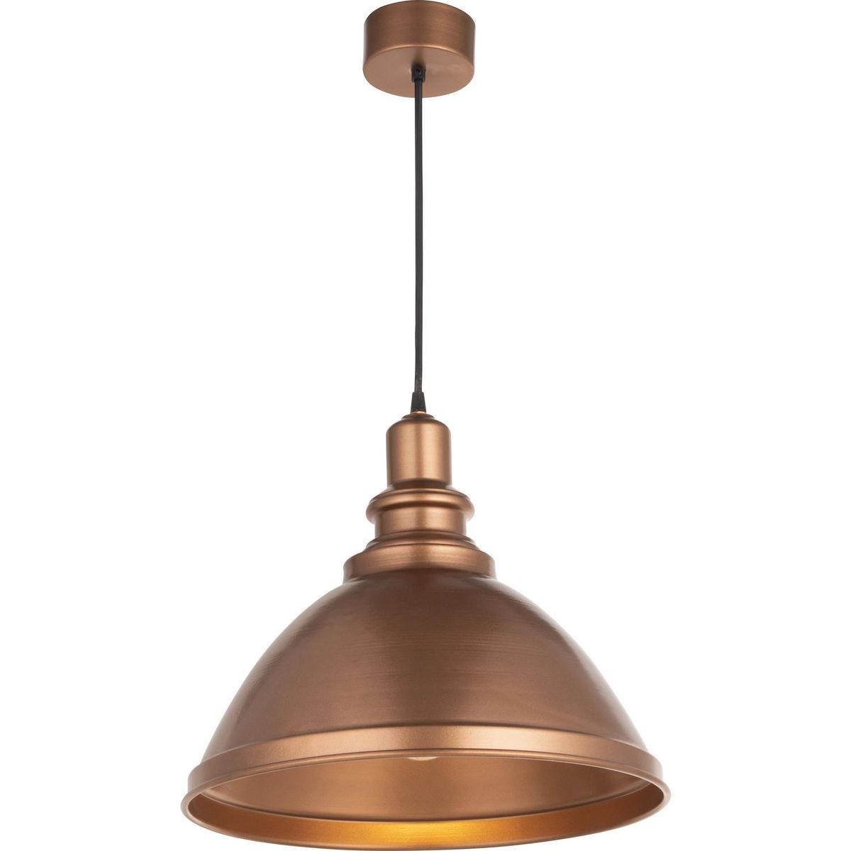 LAMPARAS MANQUEHUE - Lámpara Colgante 1 Luz Metal Naranjo