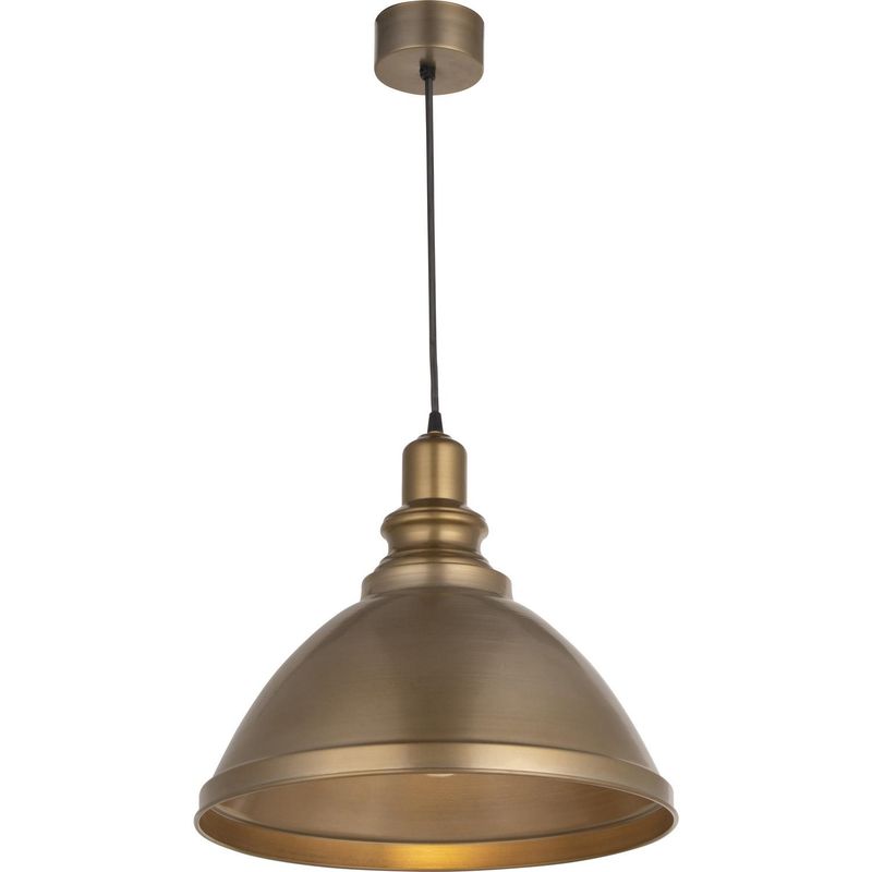 LAMPARAS MANQUEHUE - Lámpara Colgante Campana Forma Bronce 1 luz