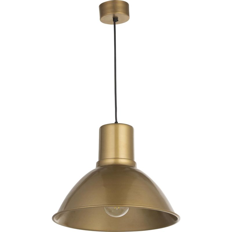 LAMPARAS MANQUEHUE - Lámpara Colgante Campana Cono Bronce 1 Luz