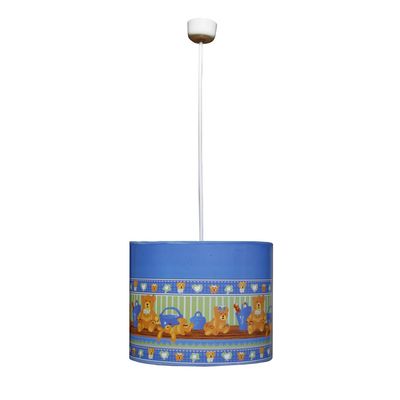 Imagen 2 del producto Lámpara Colgante Baby 1 Luz Tela Celeste