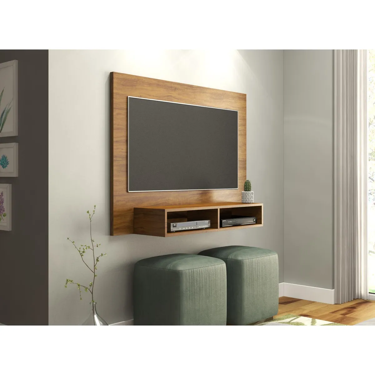 Panel TV 42" 120x27x89 cm, marca EXIT - Foto 2