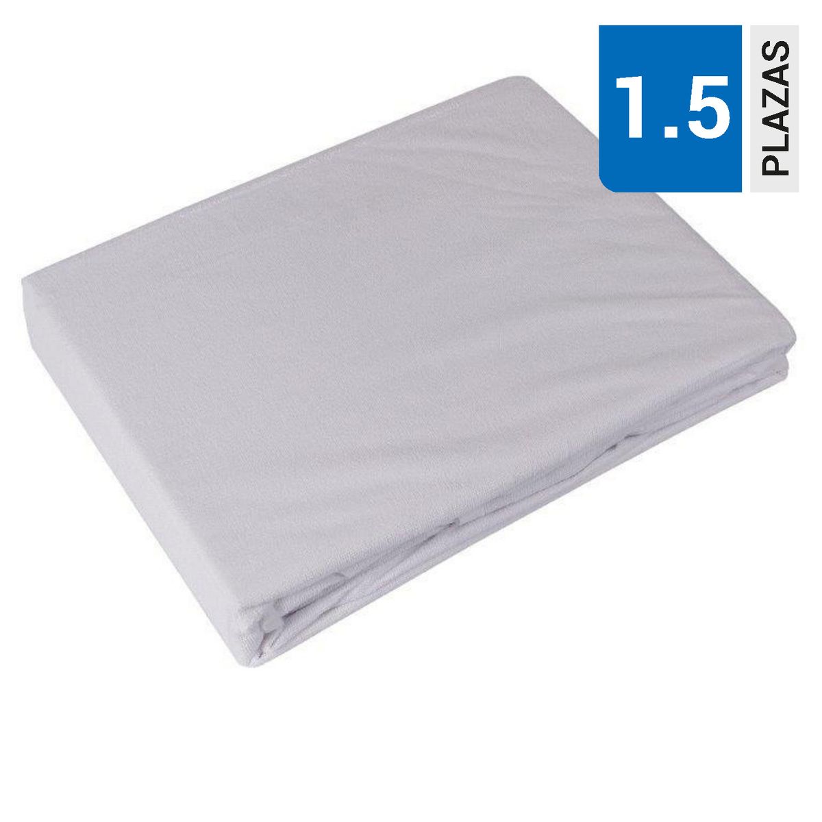 MASEL - Cubrecolchón Terry Blanco