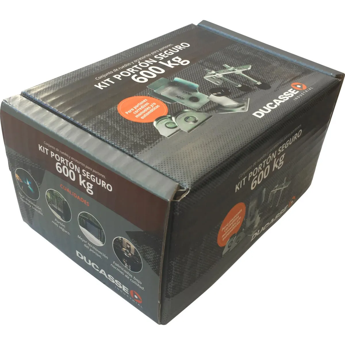 DUCASSE - kit ruedas y accesorios para construir un portón mas seguro 600 kilos