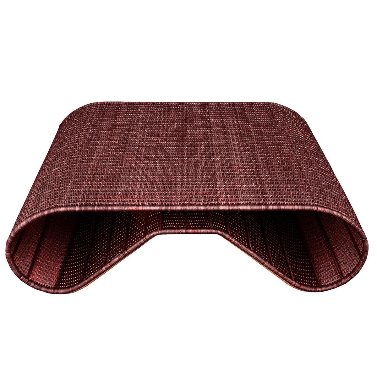 DECO MIMBRE - Mesa Gina Rectangular MimbreFierro 120x35x80 cm Chocolate