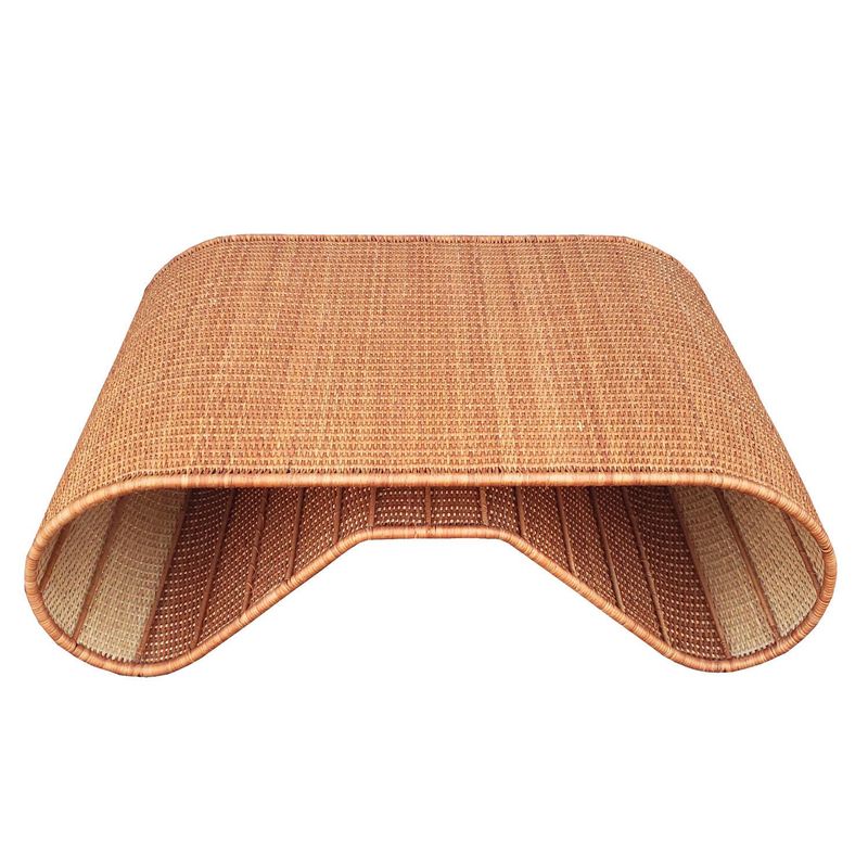DECO MIMBRE - Mesa Gina Rectangular Mimbre<multisep/>Fierro 120x35x80 cm Natural