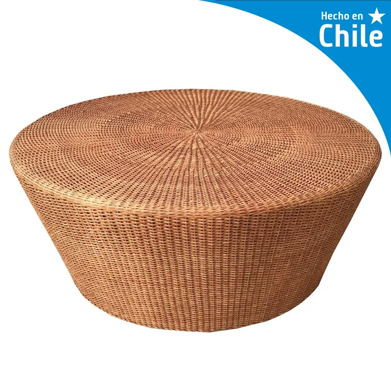Mesa de Cocina Redonda Fierro 100x45x100 cm Natural