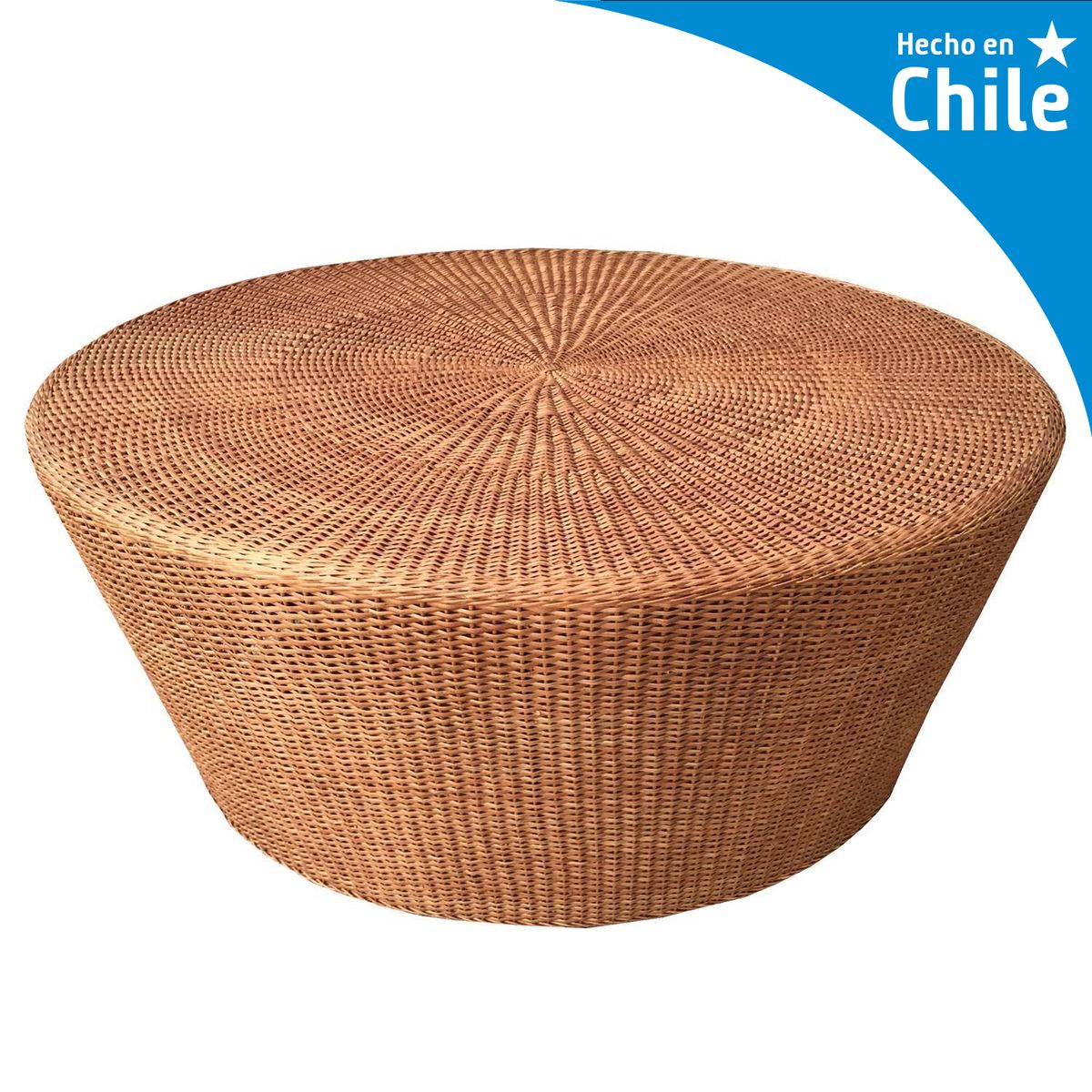 Mesa de Cocina Redonda MimbreFierro 100x45x100 cm Natural, marca DECO MIMBRE - Foto Principal