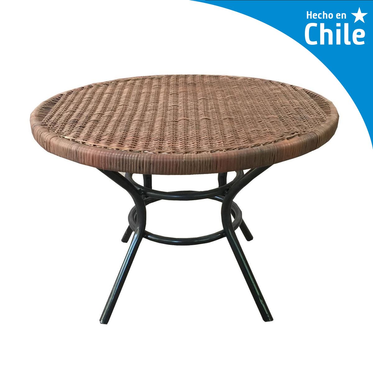 Mesa Nido Redonda Fierro 55x40x55 cm Chocolate, marca DECO MIMBRE - Foto Principal