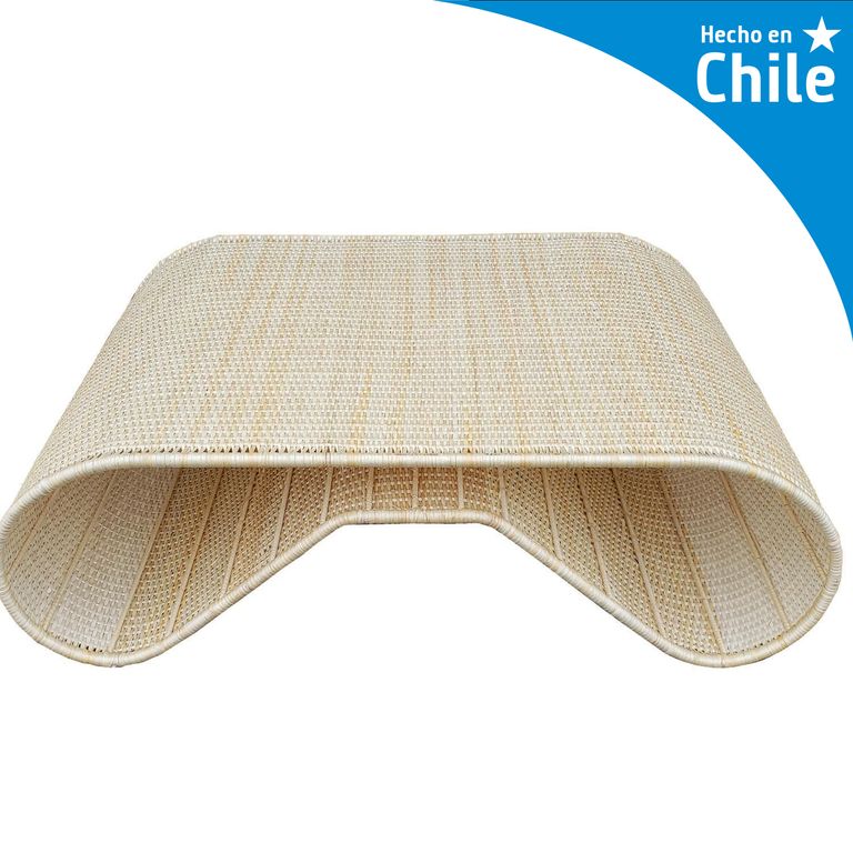 Mesa Gina Rectangular Fierro 120x35x80 cm Blanca