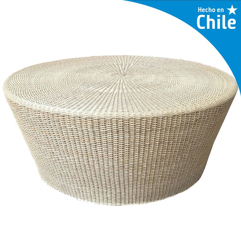 Mesa Cónica Redonda Fierro 100x45x100 cm Blanca