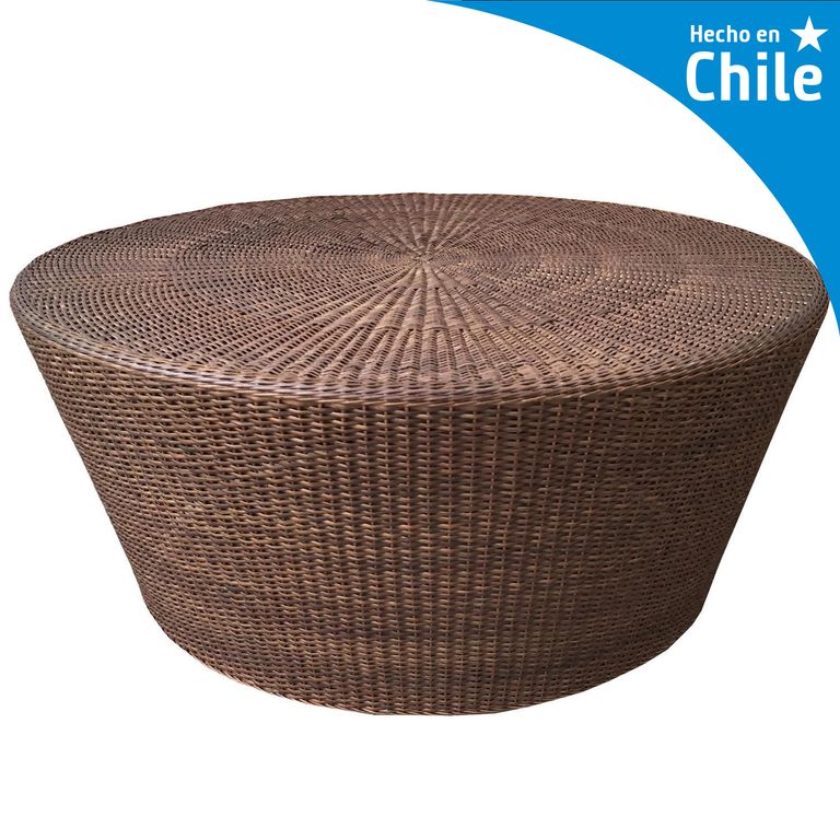 Mesa Cónica Redonda Fierro 100x45x100 cm Chocolate