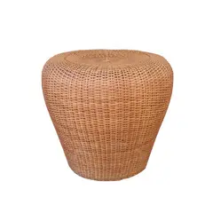 DECO MIMBRE - Puff manzana natural Natural