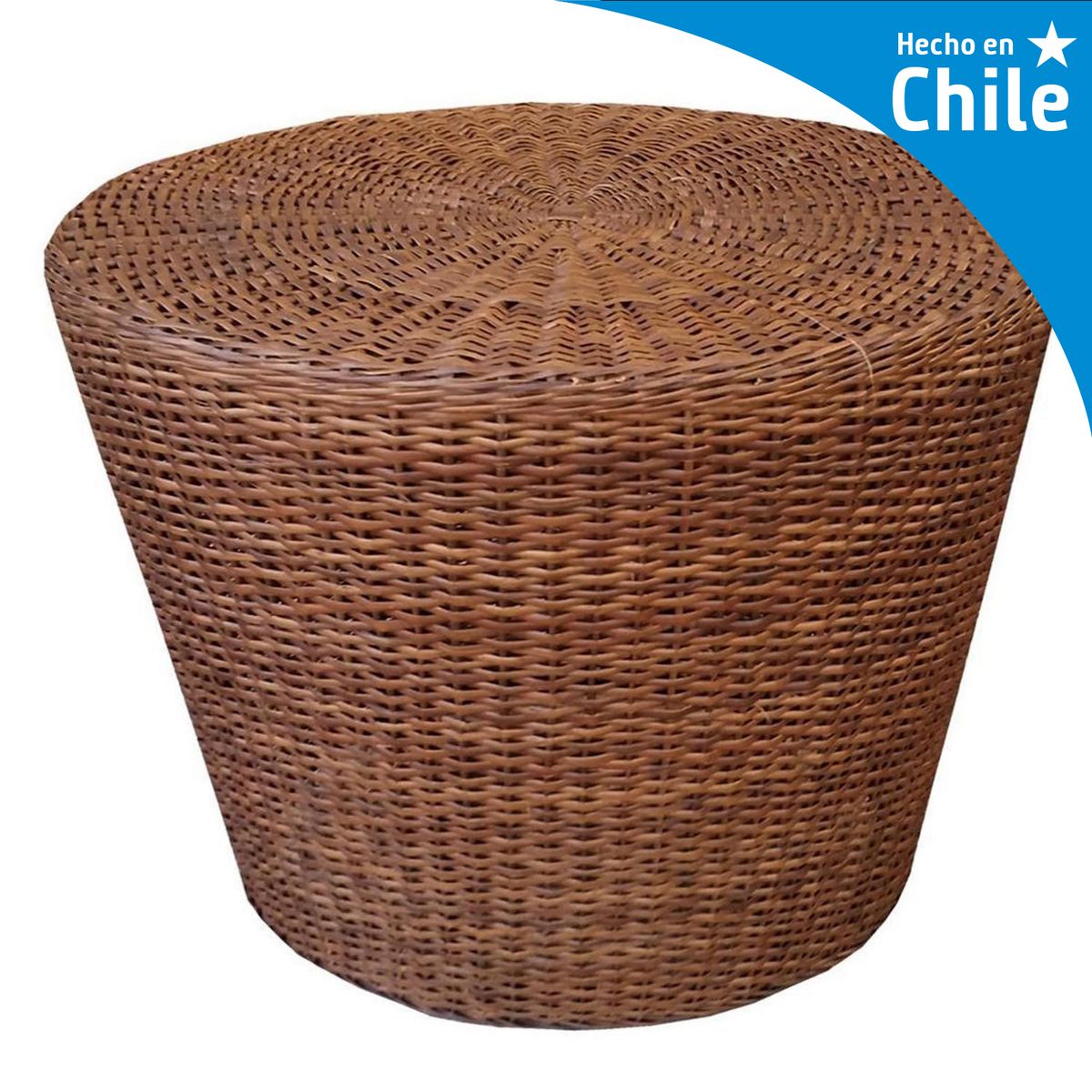 DECO MIMBRE - Puff conico chocolate