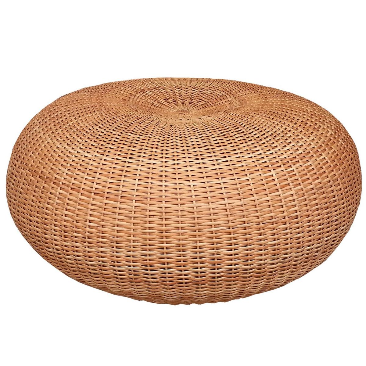 DECO MIMBRE - Puff colonial natural