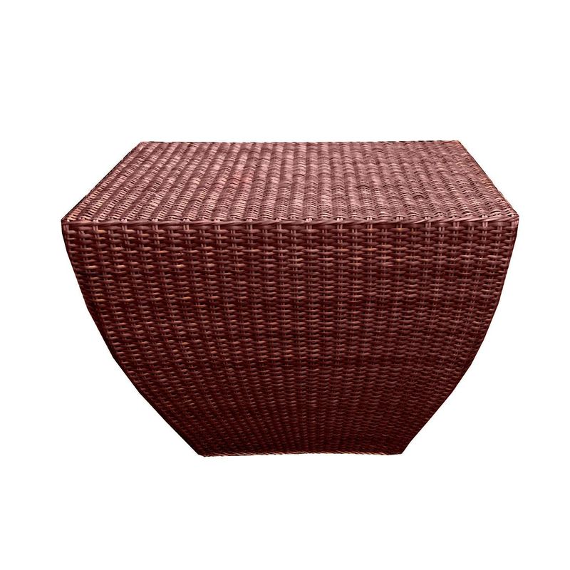 DECO MIMBRE - Puff cubico chocolate Chocolate