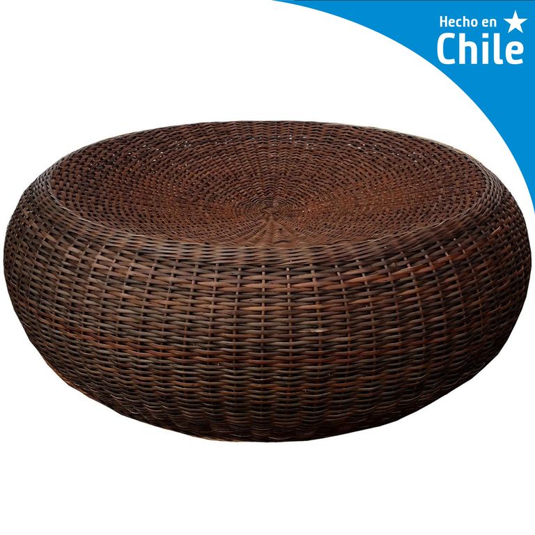 Pouf donut fibra natural chocolate