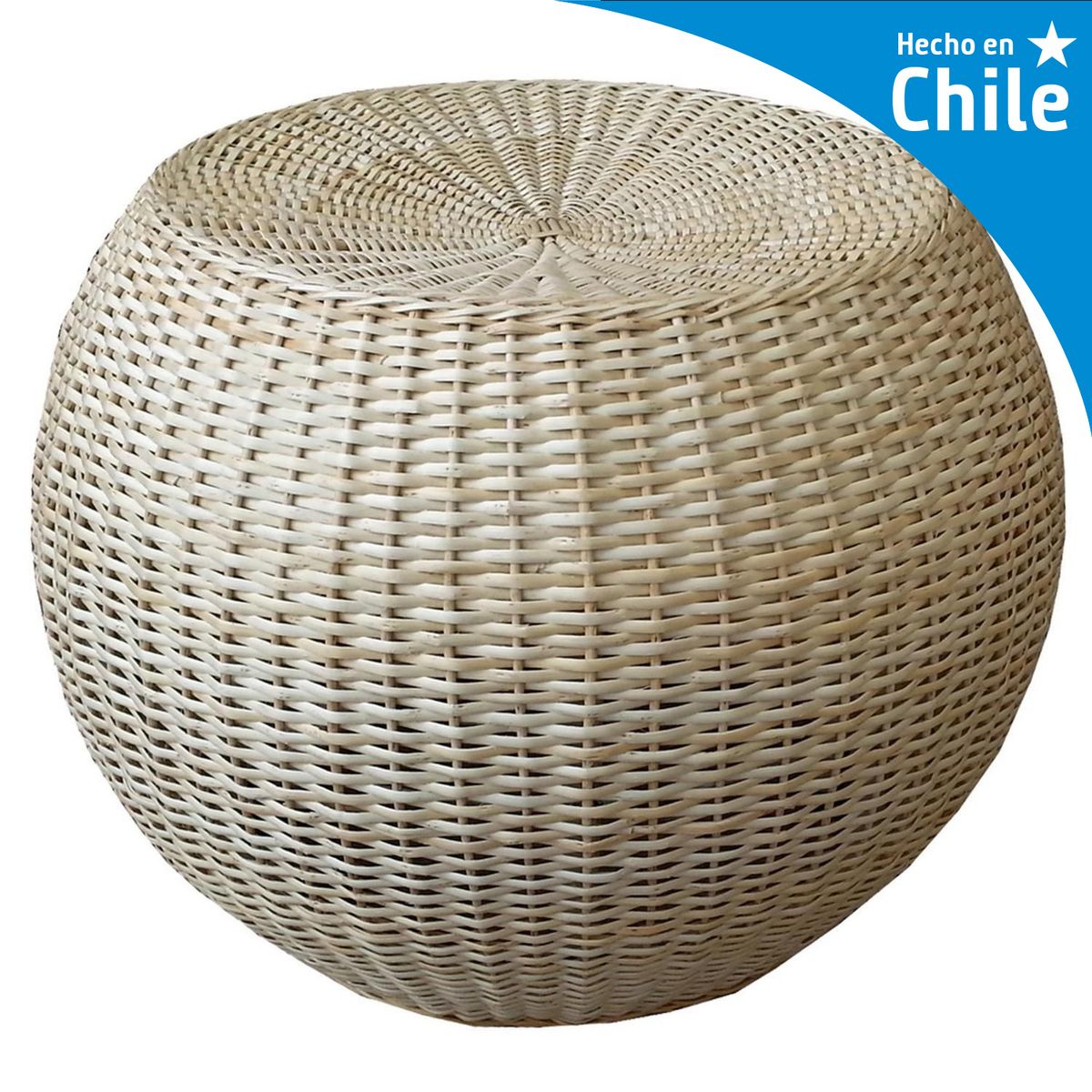 DECO MIMBRE - Puff antonio blanco Blanco