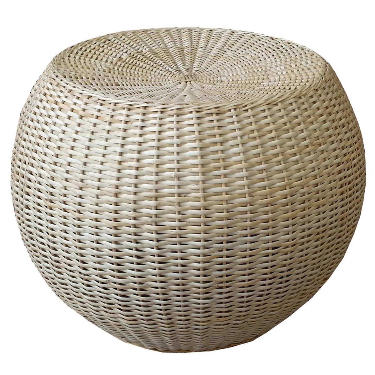 DECO MIMBRE - Puff antonio blanco Blanco