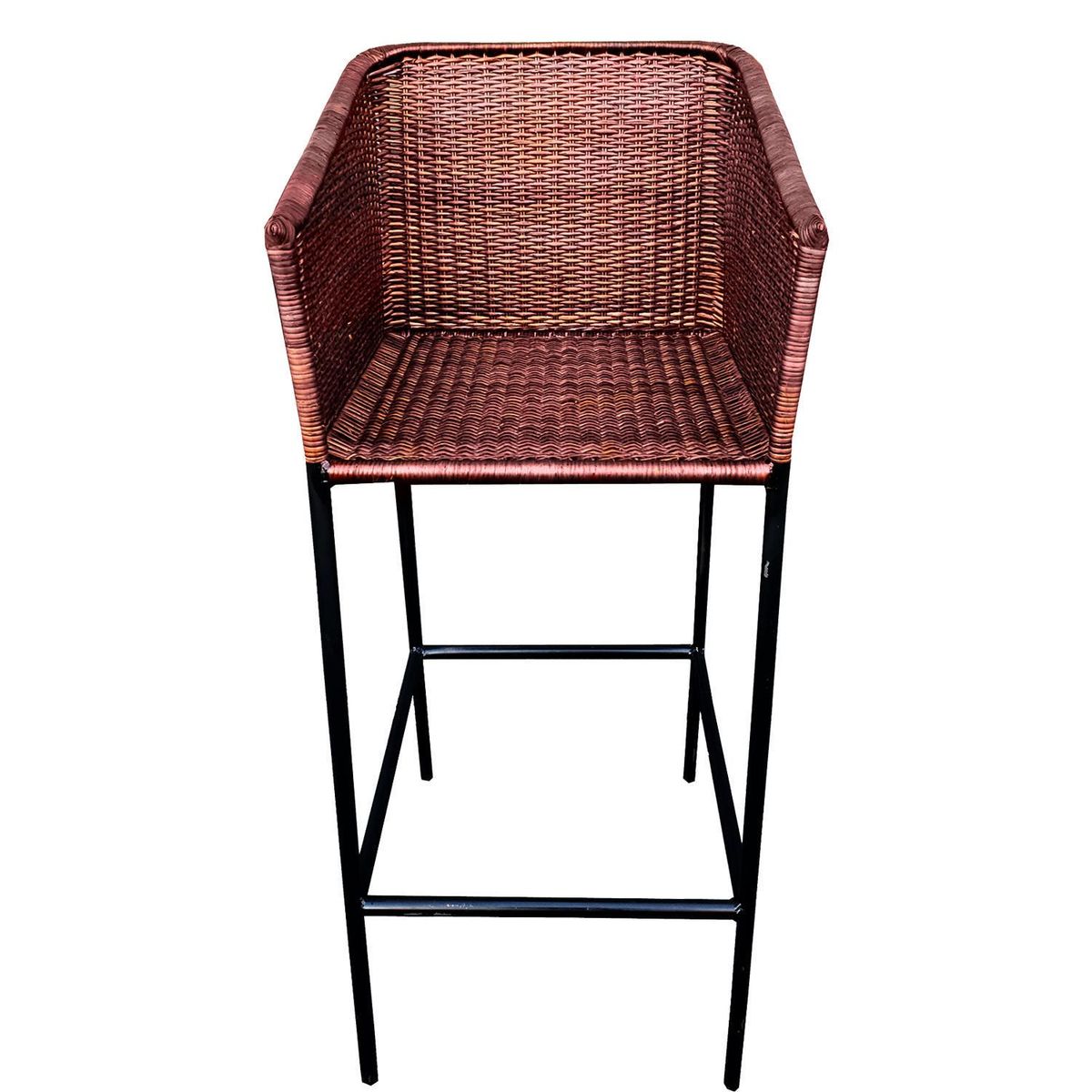 DECO MIMBRE - Silla bar cubica chocolate