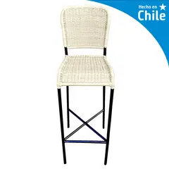 DECO MIMBRE - Silla bar costa blanca Blanco