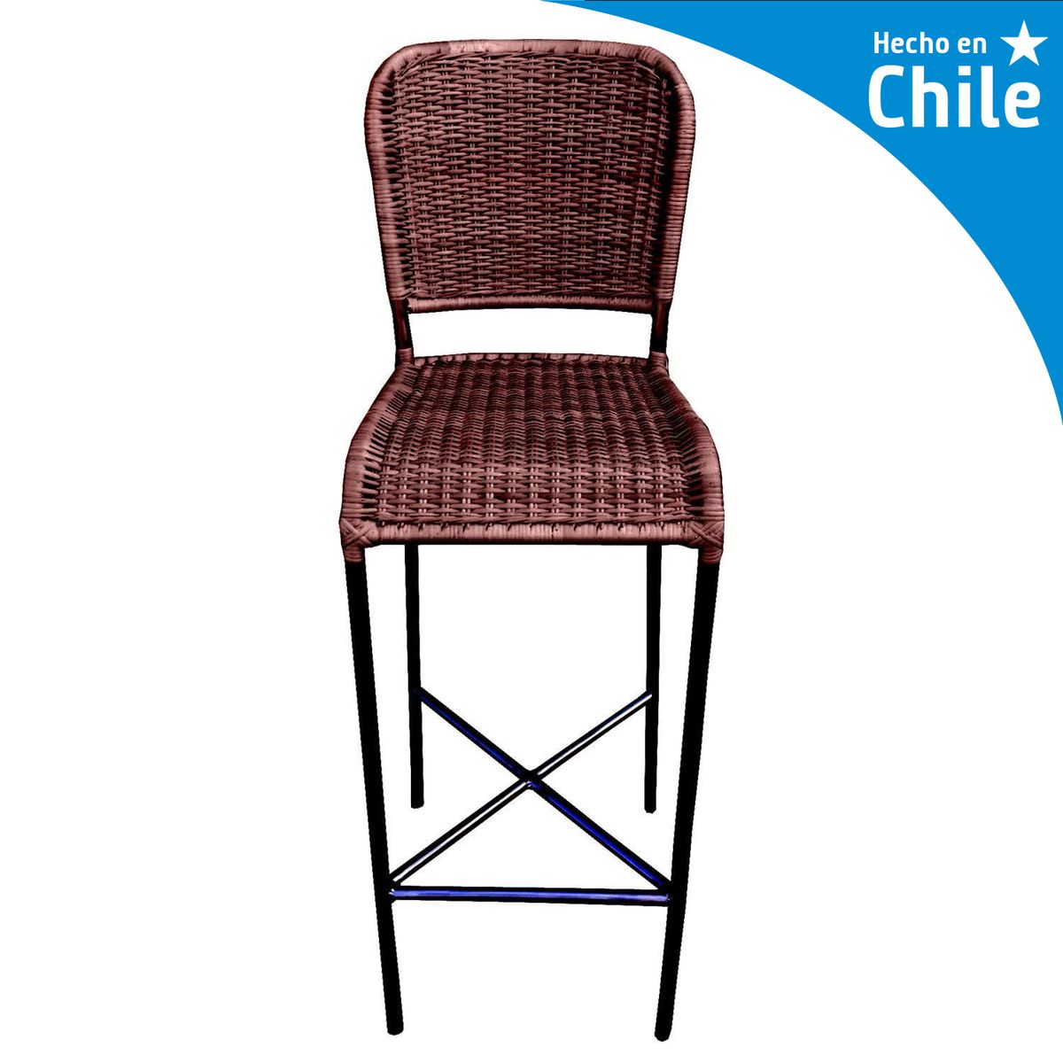 Silla bar costa chocolate, marca DECO MIMBRE - Foto Principal