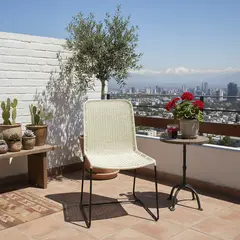 DECO MIMBRE - Silla comedor luisa blanca Blanco