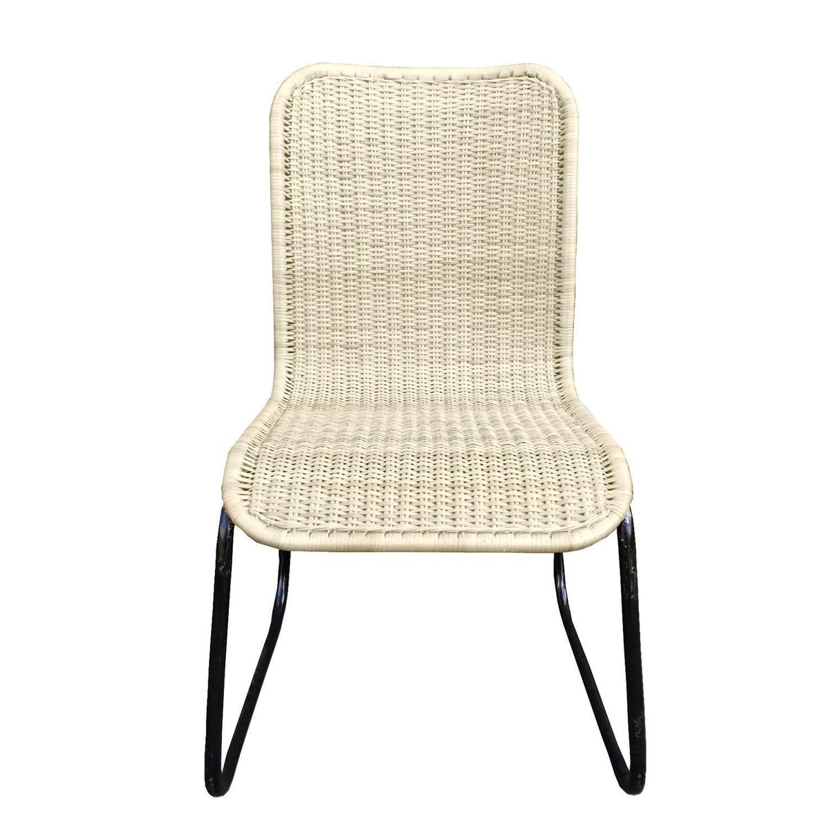 DECO MIMBRE - Silla comedor curvas blanca Blanca