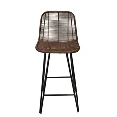 DECO MIMBRE - Silla bar cantillana chocolate