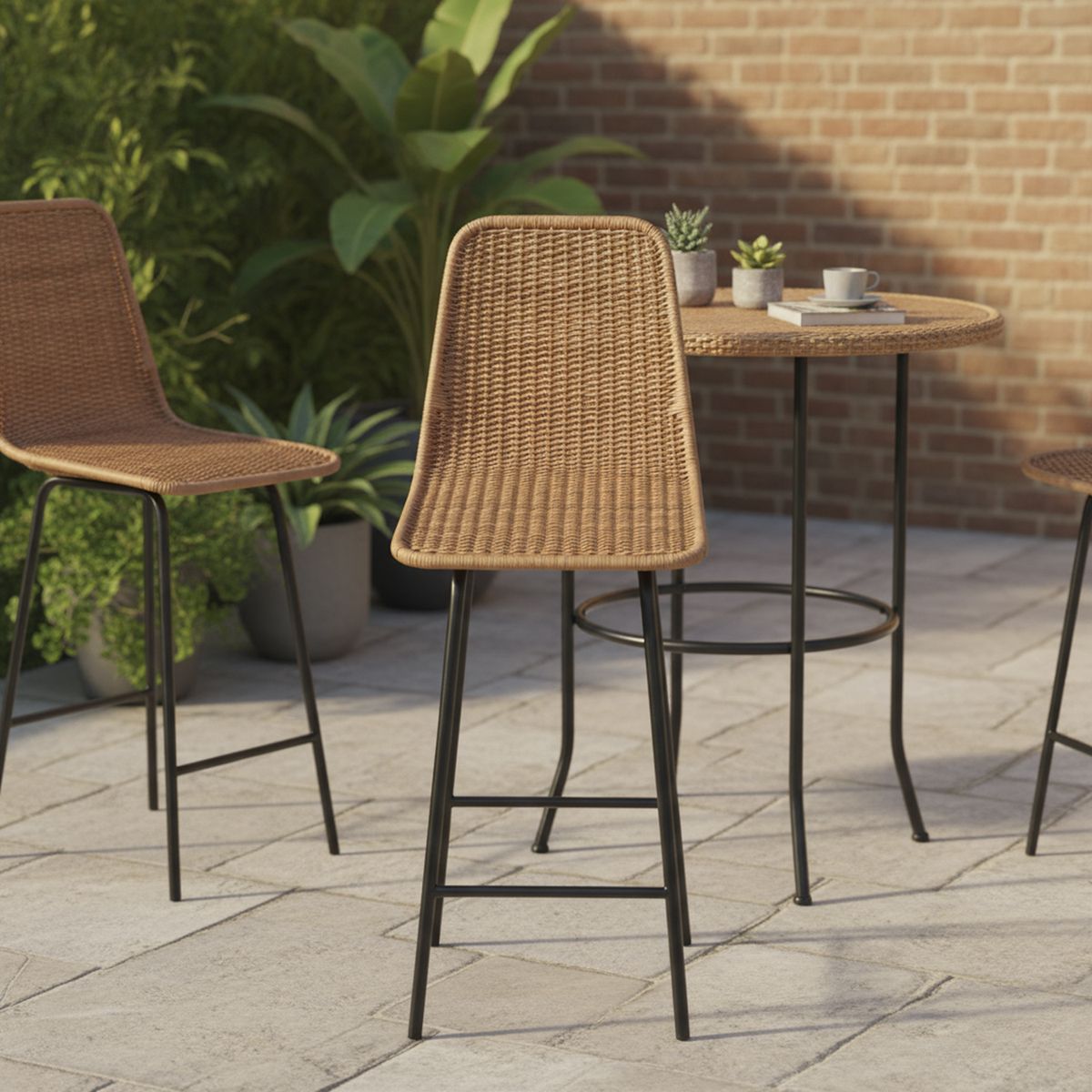 DECO MIMBRE - Silla bar in natural Natural