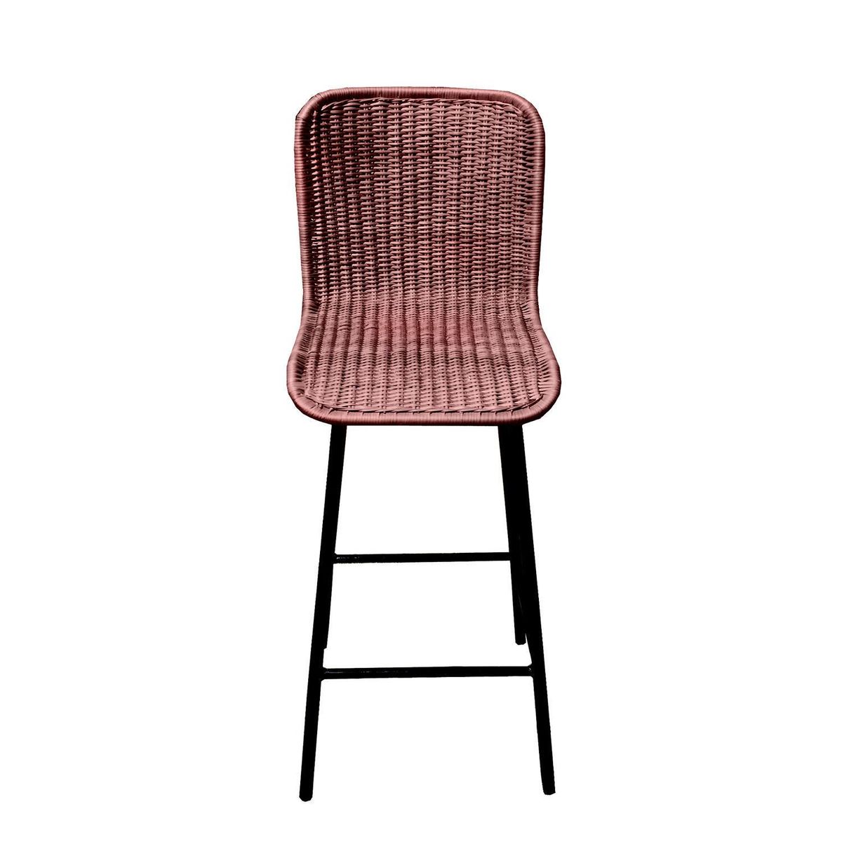 DECO MIMBRE - Silla bar curvas chocolate