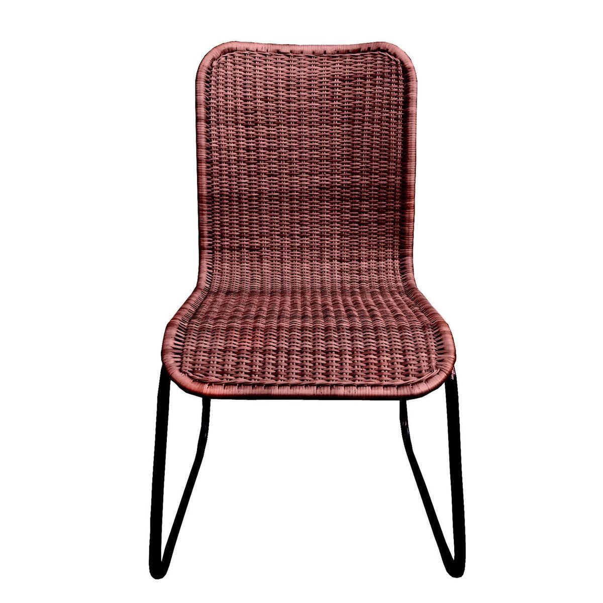 DECO MIMBRE - Silla comedor curvas chocolate