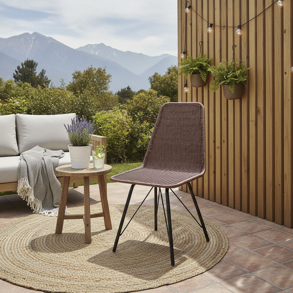 DECO MIMBRE - Silla comedor in chocolate