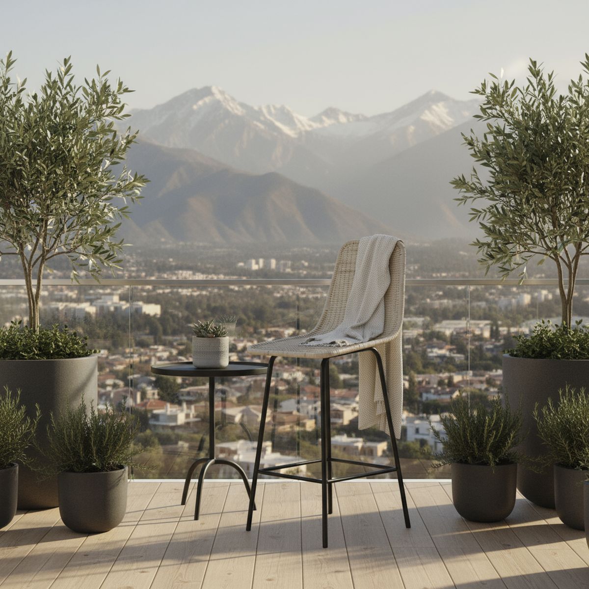 DECO MIMBRE - Silla bar in blanca Blanco