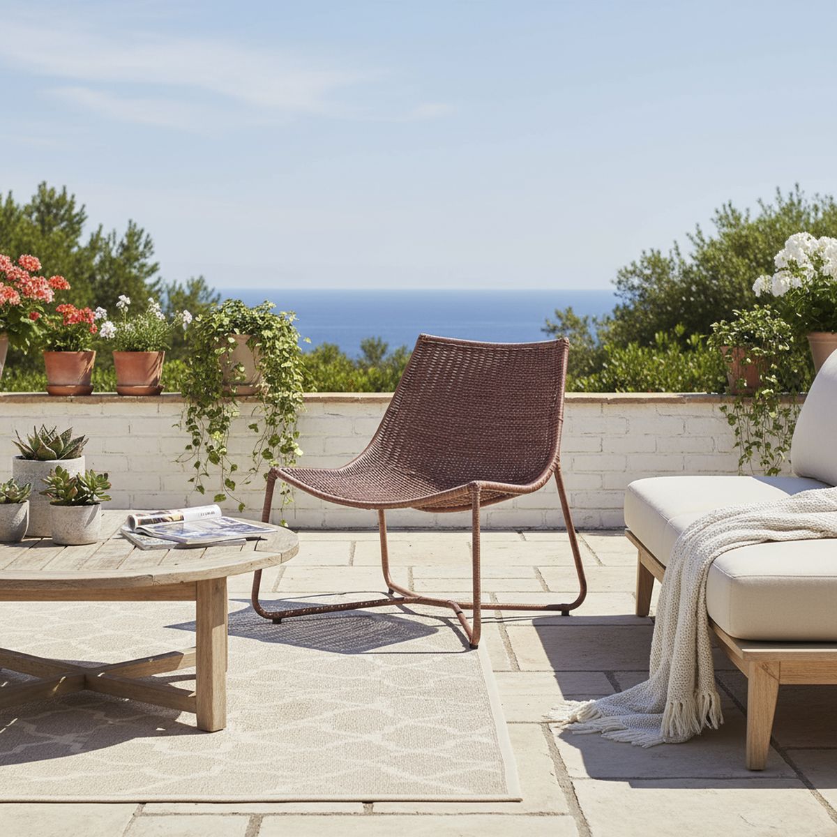 DECO MIMBRE - Sillón luisa chocolate Chocolate